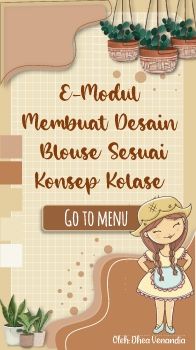 E- MODUL DESAIN  BLOUSE SESUAI KONSEP KOLASE