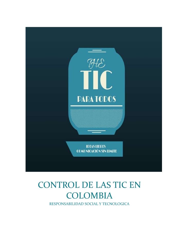 CONTROL DE LAS TIC EN COLOMBIA