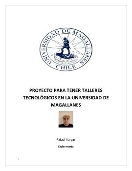 PROYECTO PARA TENER TALLERES TECNOLOGICOS EN LA UNIVERSIDAD