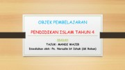 PENDIDIKAN ISLAM TAHUN 4