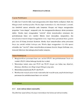 DRAF MODUL AMEL PERSAMAAN LINEAR