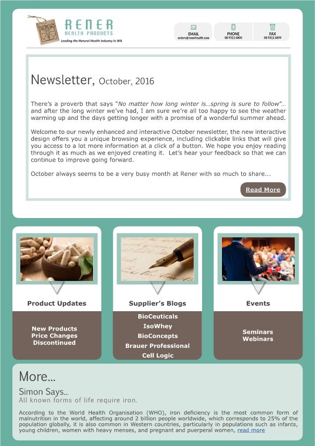 Newsletter - October 2016