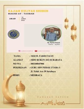 CERAMA PAK FARID SYUKUR