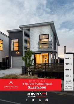 Hobsonville - Lot 26 - 3 Te Aho Matua Road V2