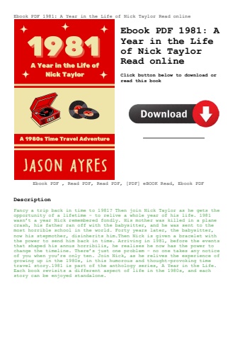ebook pdf  1981 a year in the life of nick taylor read online