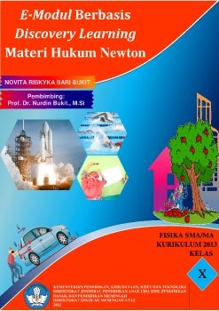 E-Modul Berbasis Discovery Learning Materi Hukum Newton Penulis Novita Riskyka Sari Bukit
