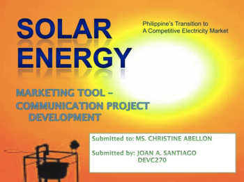 Introduction to Solar Energy-DEVC270