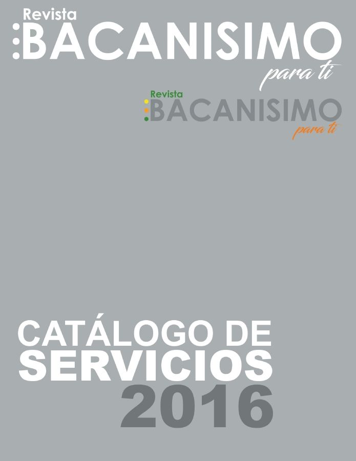 CATÁLOGO DE SERVICIOS BACANISIMO