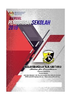 manual  pengurusan sekolah 2018