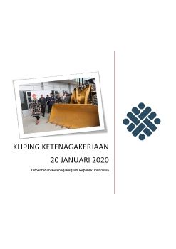 e-KLIPING KETENAGAKERJAAN 20 JANUARI 2020