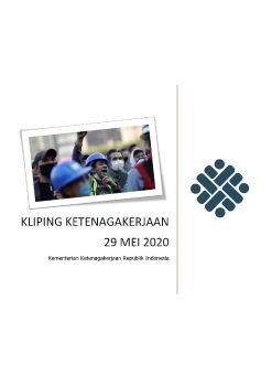 e-KLIPING KETENAGAKERJAAN 29 MEI 2020