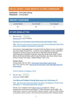 Contoh Resume Harian & Kliping