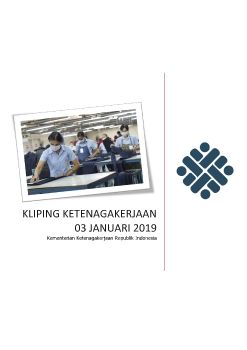 e-KLIPING KETENAGAKERJAAN 03 JANUARI 2019
