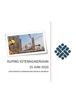 e-KLIPING KETENAGAKERJAAN 25 JUNI 2020