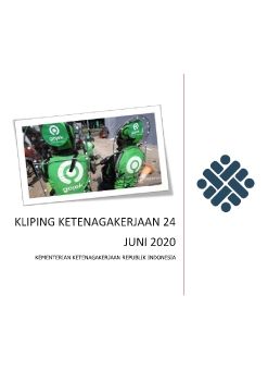 E-KLIPING KETENAGAKERJAAN 24 JUNI 2020