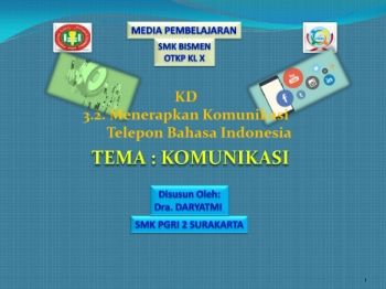 Komunikasi Lisan SMK PGRI 2 SKA