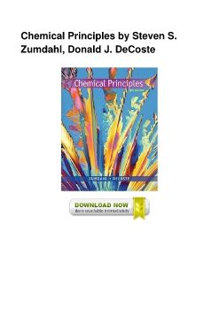 Chemical Principles by Steven S. Zumdahl, Donald J. DeCoste