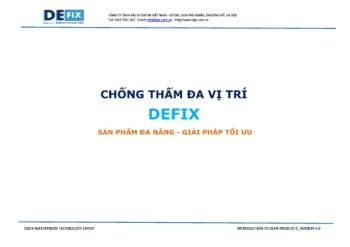 DEFIX_San pham da nang & Giai phap toi uu