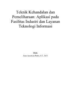 Buku Ajar Teknik Kehandalan 6 Okt 2022