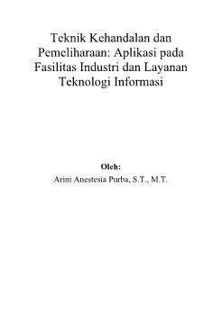 Buku Ajar Teknik Kehandalan 5 Okt 2022