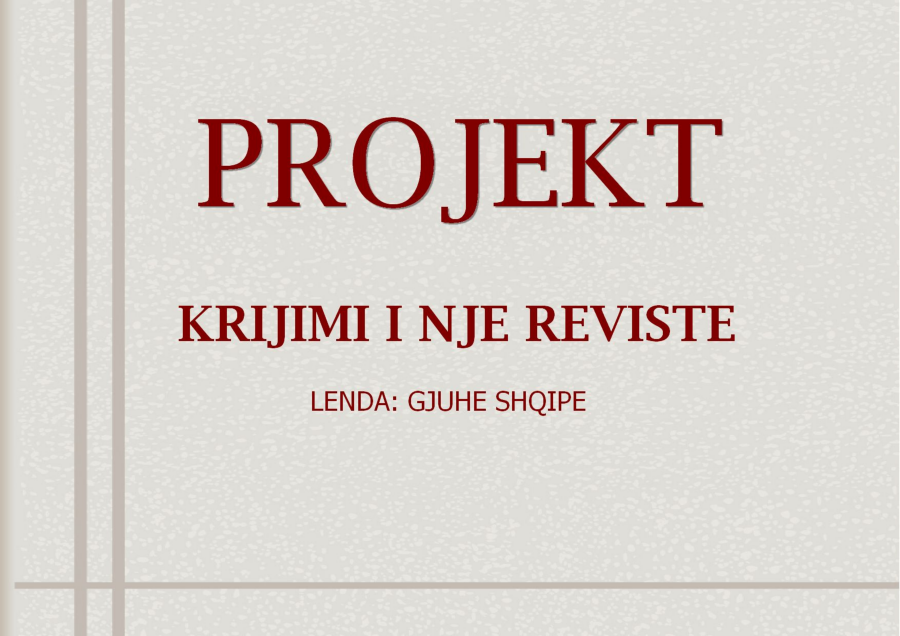  KLASA E 6C. PROJEKTI I REVISTES
