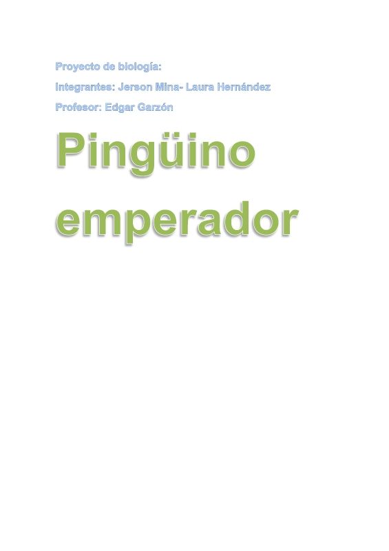 Pingüino emperador