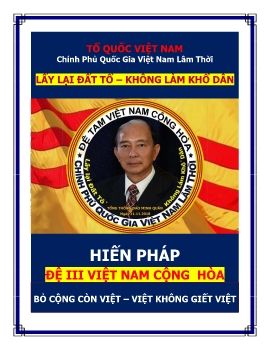 HIẾN PHÁP ĐỆ TAM VIỆT NAM CỘNG HÒA ẤN KÝ