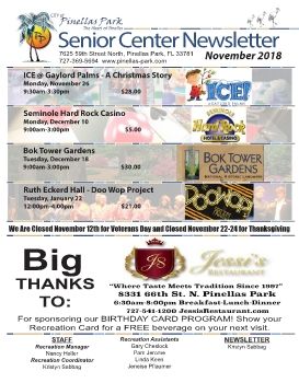 Senior Center Newsletter_Nov 2018 final version