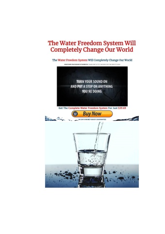 Water Freedom System PDF Download Chris Burns (eBook)