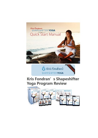 Shapeshifter Yoga PDF Download Kris Fondran (eBook)