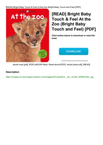 [read] bright baby touch & feel at the zoo (bright baby touch and feel) [pdf]