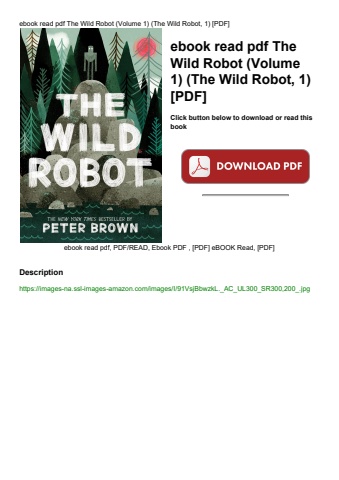 ebook read pdf the wild robot (volume 1) (the wild robot  1) [pdf]