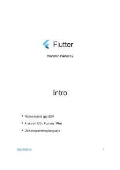 Flutter Intro