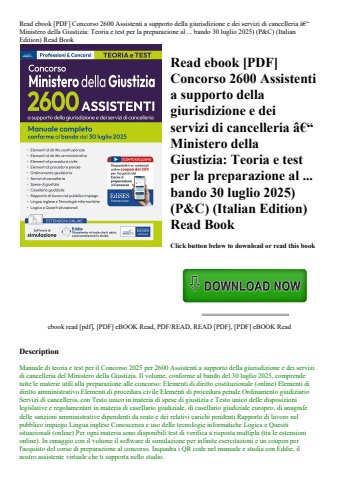 read ebook [pdf] concorso 2600 assistenti a supporto della giurisdizione e dei servizi di cancelleri