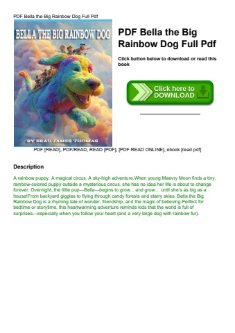 pdf bella the big rainbow dog full pdf