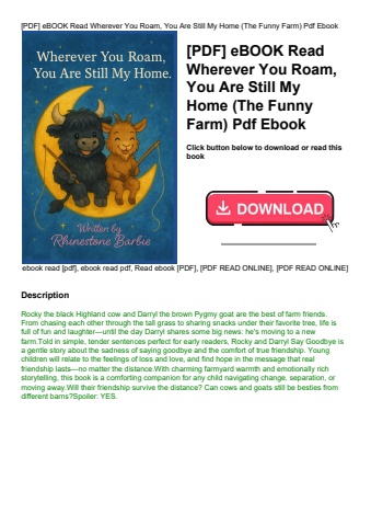 [pdf] ebook read wherever you roam  you are still my home (the funny farm) pdf ebook