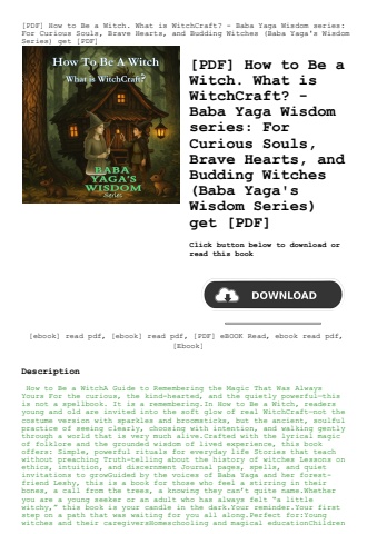 [pdf] how to be a witch