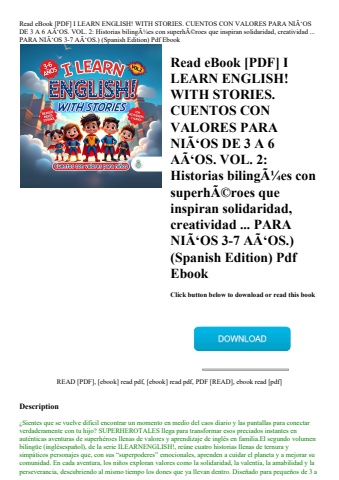 read ebook [pdf] i learn english! with stories