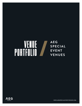 AEG Special Event Venues - Venue Portfolio