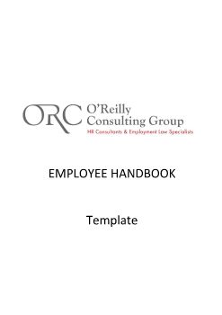 Template Employee Handbook May 2020