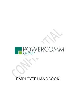 Powercomm Employee Handbook July 2019