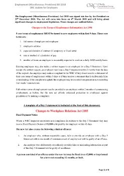 ORC Employment (Miscellaneous Provisions) Act 2018 Guidance Note (002)