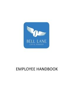Bell Lane Employee Handbook V.1.1