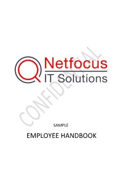 Netfocus IT Solutions Employee Handbook Draft V.2