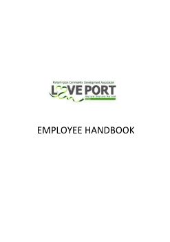 PCDA Draft Employee Handbook v.1