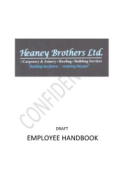 Heaney Brothers draft employee handbookV2 with new logo