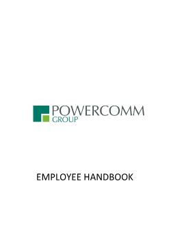 Powercomm Employee Handbook v1 July 2019