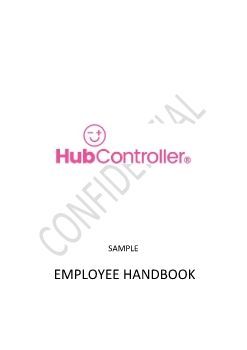 Hub Controls Employee Handbook Draft 1.1