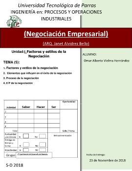 Negociación Empresarial