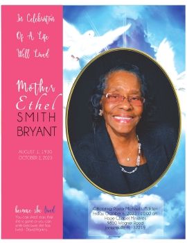 Single Page Program - Ethel Bryant